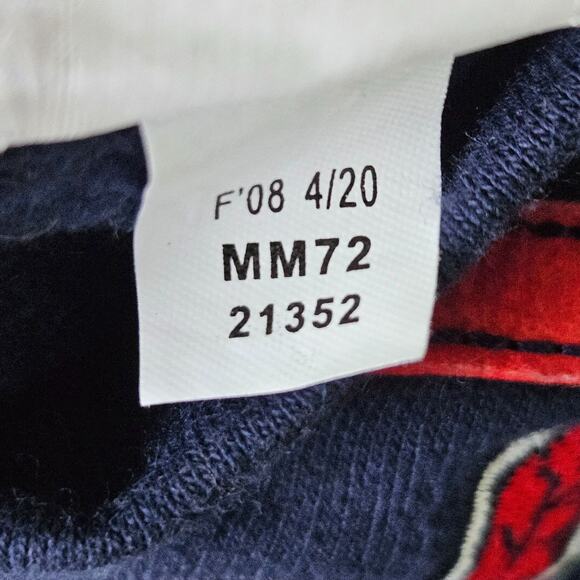 Vintage Cleveland Indians Sweatshirt Majestic Red Embroidered Wahoo Logo Patch - Picture 5 of 15